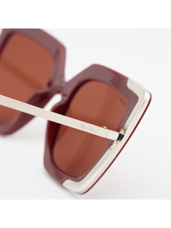 Max Mara DESIGN4 MM0051 69S Sunglasses Bordeaux Square Frame, Bordeaux Lenses main image 10